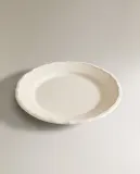 Zara Home тарелка десертная из фаянса, цвет бежевый, 21.5 см — фото 3