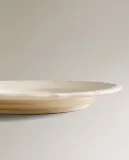 Zara Home тарелка десертная из фаянса, цвет бежевый, 21.5 см — фото 7