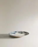 Zara Home тарелка пирожковая из фаянса, цвет синий, 16 см — фото 5