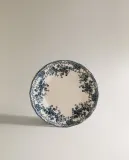 Zara Home тарелка пирожковая из фаянса, цвет синий, 16 см — фото 6