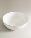 Zara Home блюдо сервировочное из фарфора, цвет золотой, 23 см — фото 2