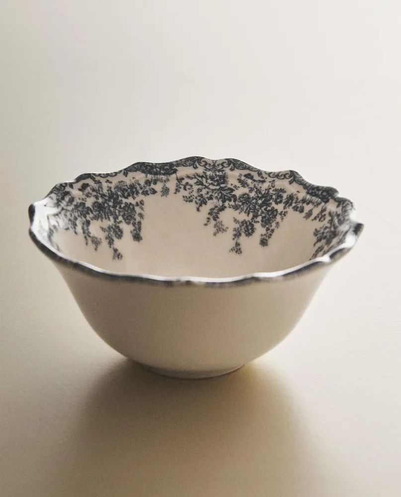 Zara Home миска из фаянса, цвет синий, 14 см · 2460/467