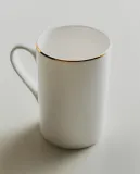 Zara Home чашка из костяного фарфора, цвет золотой, 11 см — фото 1