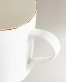 Zara Home чашка из костяного фарфора, цвет золотой, 11 см — фото 5