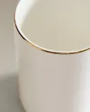 Zara Home чашка из костяного фарфора, цвет золотой, 11 см — фото 7