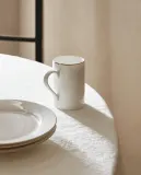 Zara Home чашка из костяного фарфора, цвет золотой, 11 см — фото 8