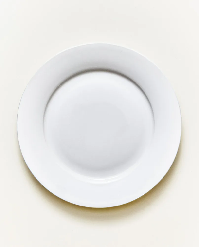 Zara Home тарелка десертная из костяного фарфора, цвет белый, 20.4 см