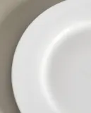 Zara Home тарелка десертная из костяного фарфора, цвет белый, 20.4 см — фото 2