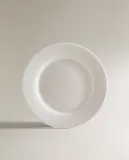 Zara Home тарелка десертная из костяного фарфора, цвет белый, 20.4 см — фото 5