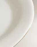 Zara Home блюдо сервировочное из костяного фарфора, цвет золотой, 35 см — фото 3