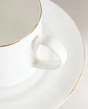 Zara Home чайная пара из костяного фарфора, цвет золотой, 16 см — фото 5