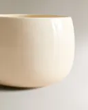 Zara Home чашка из каменной керамики, цвет кремовый, 15.3 см — фото 8