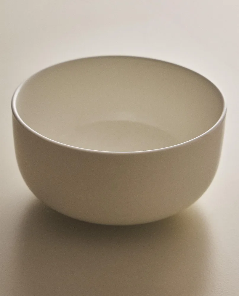Zara Home миска из костяного фарфора, цвет белый, 15.1 см