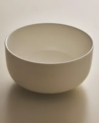 Zara Home миска из костяного фарфора, цвет белый, 15.1 см