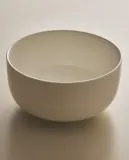 Zara Home миска из костяного фарфора, цвет белый, 15.1 см — фото 1