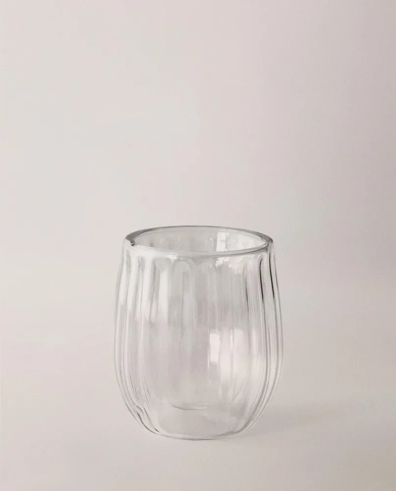 Zara Home стакан из боросиликатного стекла, цвет прозрачный, 6.7 см · 8208/400