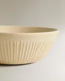 Zara Home миска из каменной керамики, цвет бежевый, 16 см — фото 4