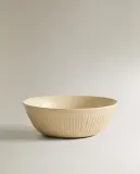 Zara Home миска из каменной керамики, цвет бежевый, 16 см — фото 5
