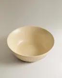 Zara Home миска из каменной керамики, цвет бежевый, 16 см — фото 8