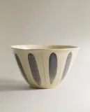 Zara Home блюдо сервировочное из фаянса, цвет синий, 27 см — фото 6