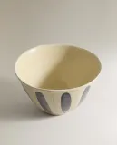 Zara Home блюдо сервировочное из фаянса, цвет синий, 27 см — фото 7
