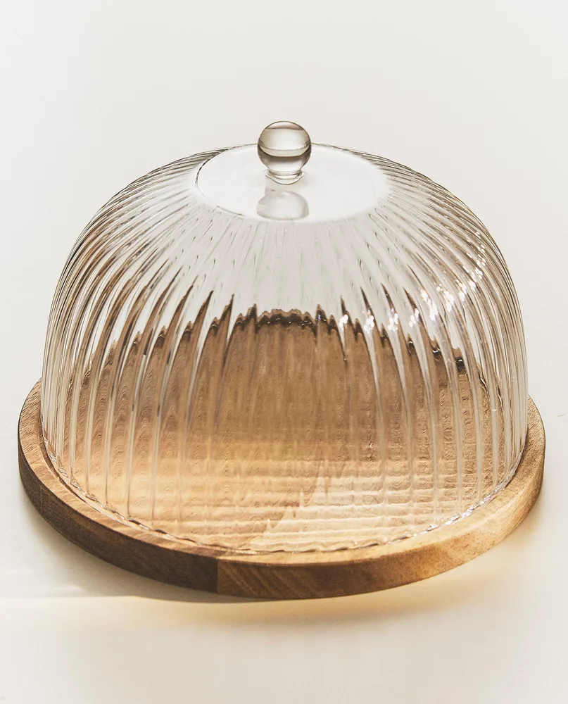 Zara Home тарелка из боросиликатного стекла, цвет прозрачный, 22 см