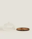 Zara Home тарелка из боросиликатного стекла, цвет прозрачный, 22 см — фото 3