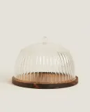 Zara Home тарелка из боросиликатного стекла, цвет прозрачный, 22 см — фото 4