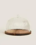 Zara Home тарелка из боросиликатного стекла, цвет прозрачный, 22 см — фото 5