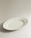 Zara Home блюдо сервировочное из фарфора, цвет кремовый, 28.4 см — фото 4