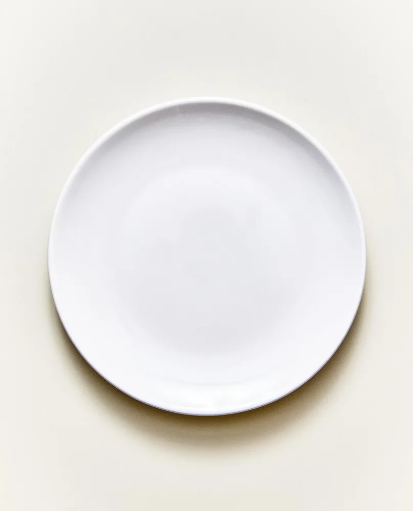 Zara Home тарелка десертная из каменной керамики, цвет белый, 19.3 см