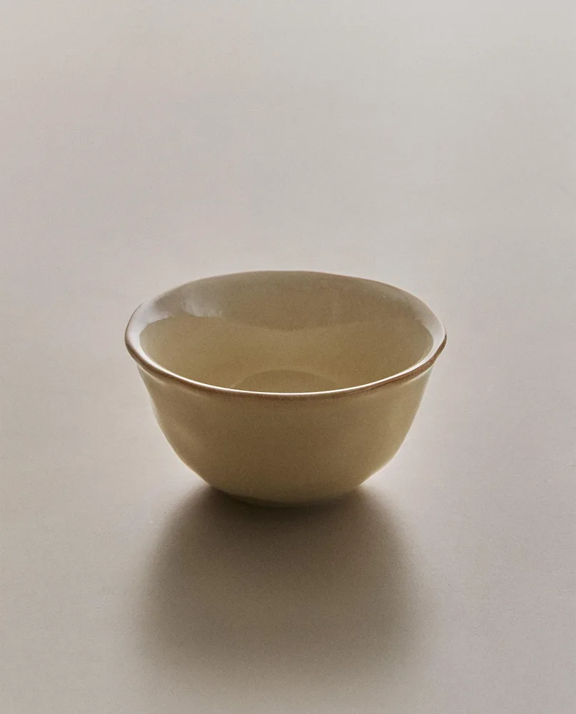 Zara Home миска из каменной керамики, цвет кремовый, 11.5 см