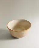 Zara Home миска из каменной керамики, цвет кремовый, 11.5 см — фото 2