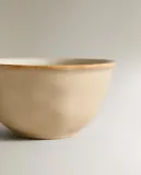 Zara Home миска из каменной керамики, цвет кремовый, 11.5 см — фото 7