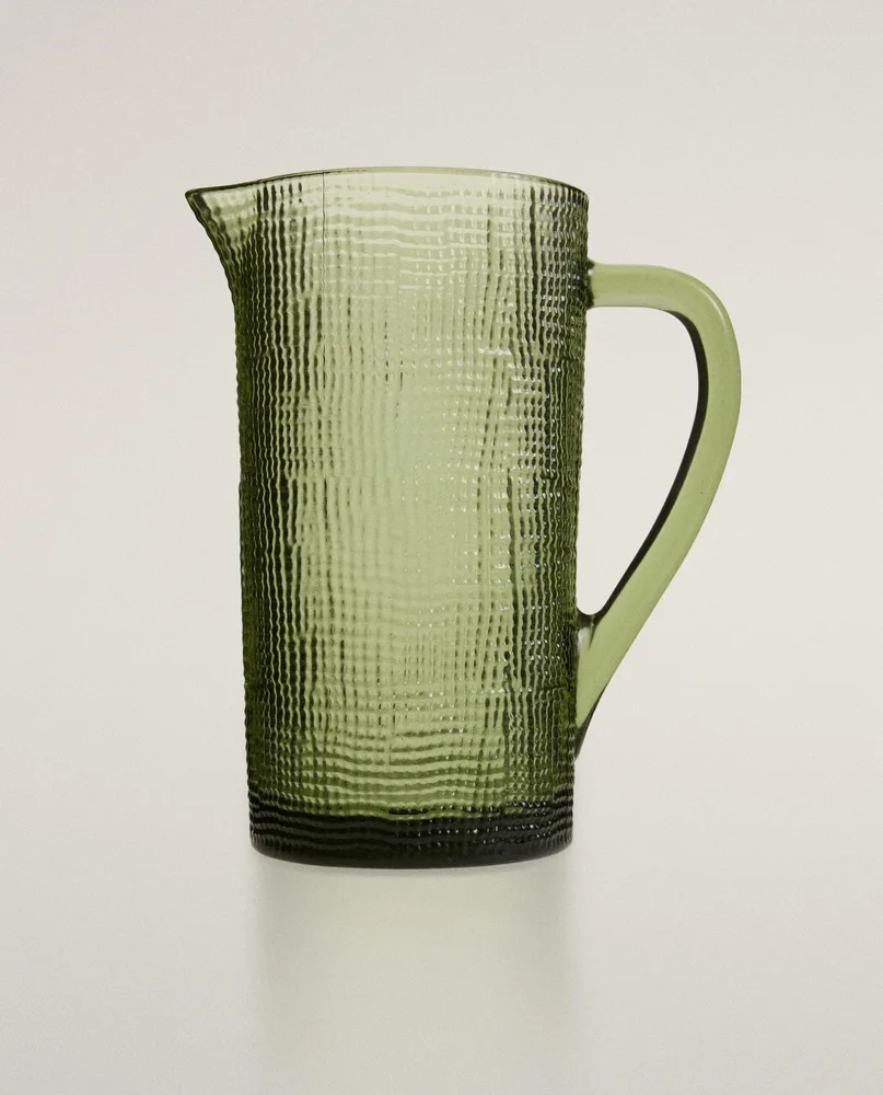 Zara Home кувшин из стекла, цвет зелёный, 20 см