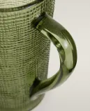 Zara Home кувшин из стекла, цвет зелёный, 20 см — фото 2