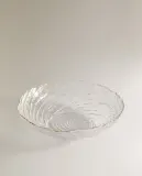 Zara Home блюдо сервировочное из стекла, цвет золотой, 25 см — фото 2