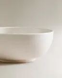 Zara Home миска из каменной керамики, цвет белый, 14.2 см — фото 2