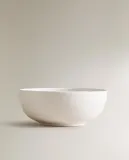 Zara Home миска из каменной керамики, цвет белый, 14.2 см — фото 6