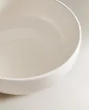 Zara Home миска из каменной керамики, цвет белый, 14.2 см — фото 8