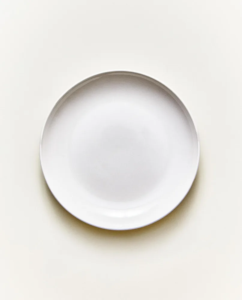 Zara Home тарелка пирожковая из каменной керамики, цвет белый, 15.2 см