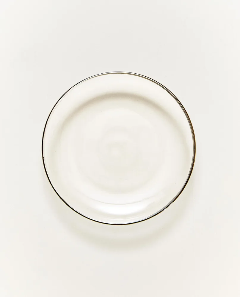 Zara Home тарелка пирожковая из боросиликатного стекла, цвет золотой, 13.5 см