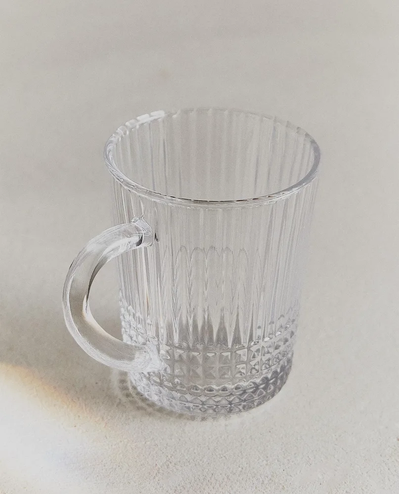 Zara Home чашка из стекла, цвет прозрачный, 12 см