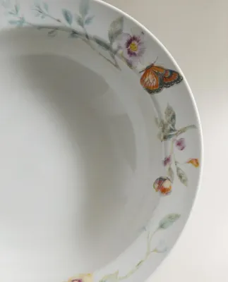 Zara Home тарелка из фарфора, цвет бежевый, 18 см