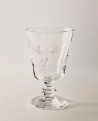 Zara Home бокал из стекла, цвет белый, 13.7 см