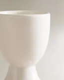 Zara Home бокал из каменной керамики, цвет белый, 6.9 см — фото 6