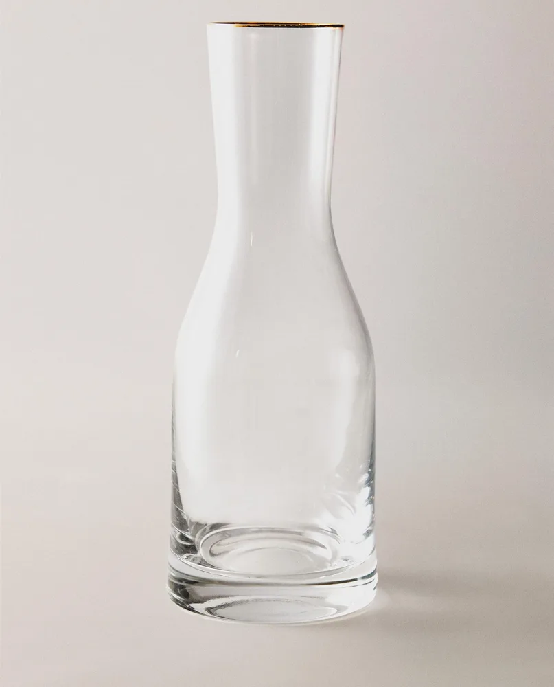 Zara Home кувшин из стекла, цвет золотой, 26 см
