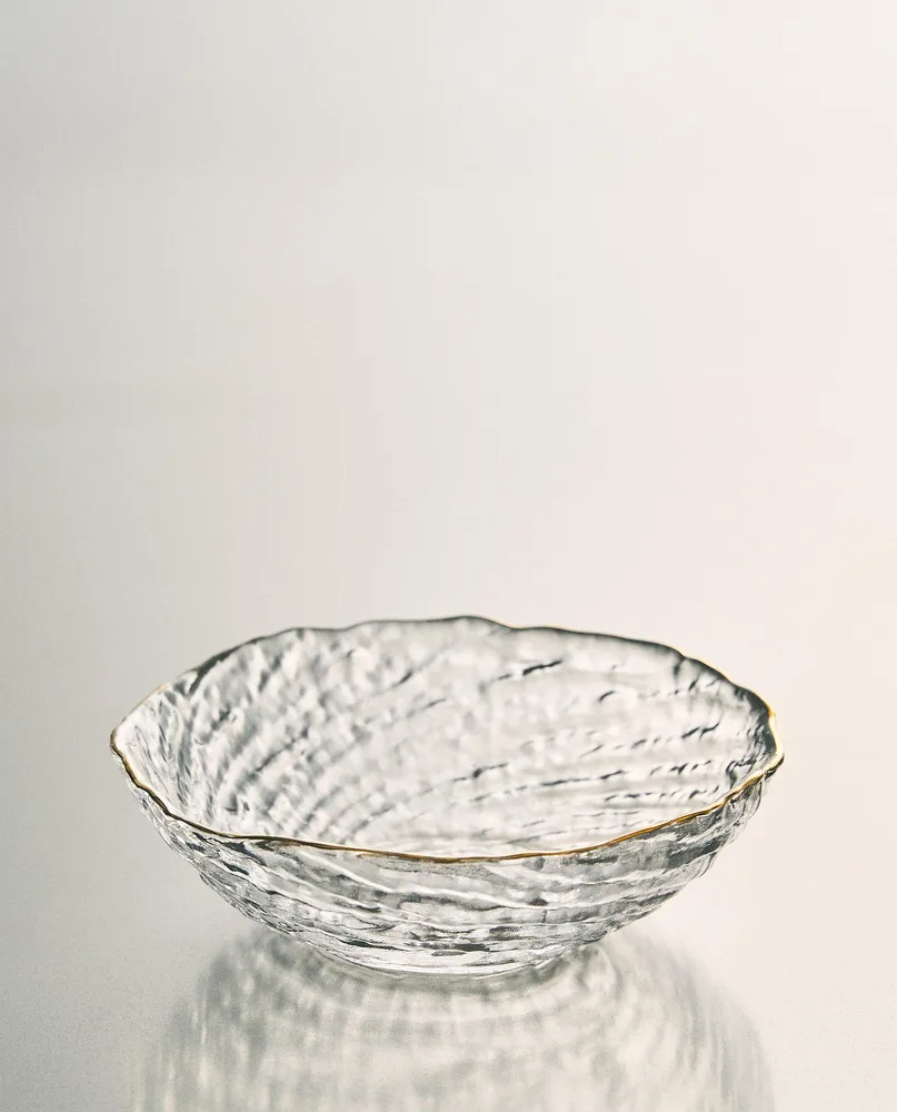 Zara Home миска из стекла, цвет золотой, 13 см