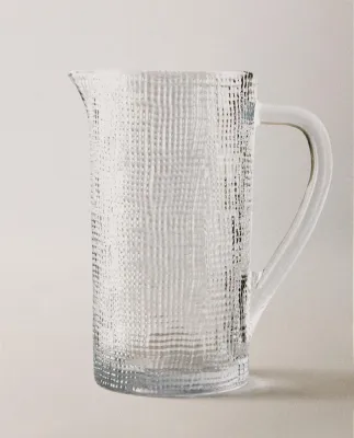 Zara Home кувшин из стекла, цвет прозрачный, 20 см
