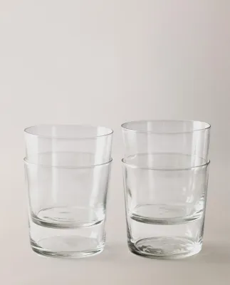 Zara Home стакан из стекла, цвет прозрачный, 9 см · 6297/561